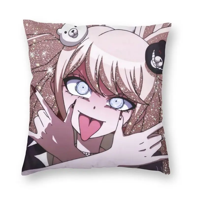 

Декоративная подушка Danganronpa Дзюнко Эносима, квадратная Подушка для домашнего декора в стиле Харадзюку, аниме подушка для девочки Cover 45x45 см, ...