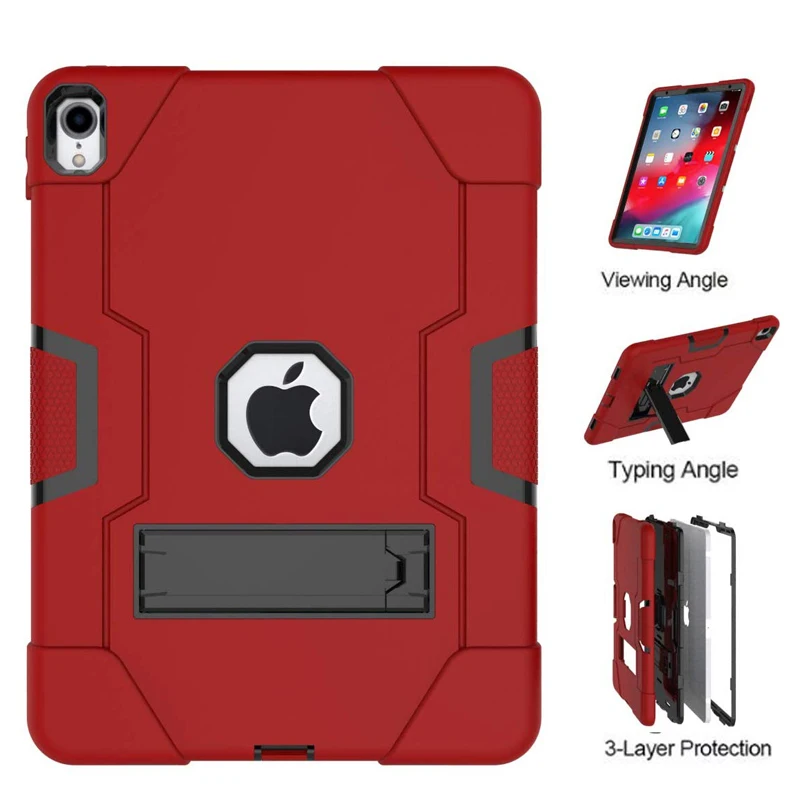 Противоударный резиновый чехол для iPad Pro 11 дюймов с подставкой|Чехлы планшетов и