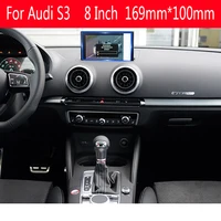 8 inch for audi s3 central control screen gps navigation toughened glass protective film car interior sticker