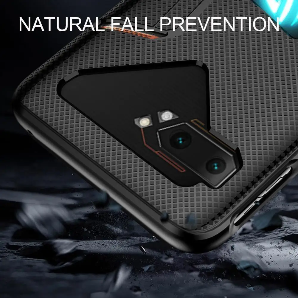 for Asus ROG Phone 2 ZS660KL ROG2 Case Anti-fingerprint Shockproof Soft Cover Breathable For II Heat Back Fu A5S1 |