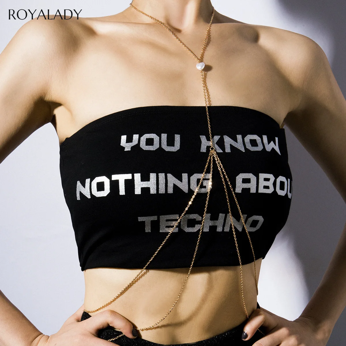 Модная сексуальная цепочка для тела Жемчужное ювелирное изделие перекрещивание