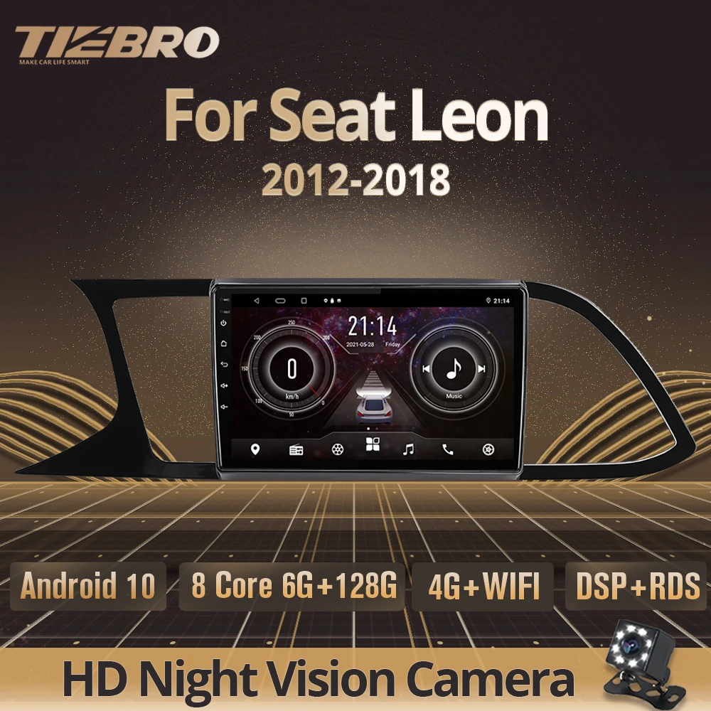 

Автомагнитола TIEBRO 2DIN Android 10 для Seat Leon 2012-2018 стерео приемник GPS-навигация Авторадио DSP автомобильный мультимедийный плеер IGO