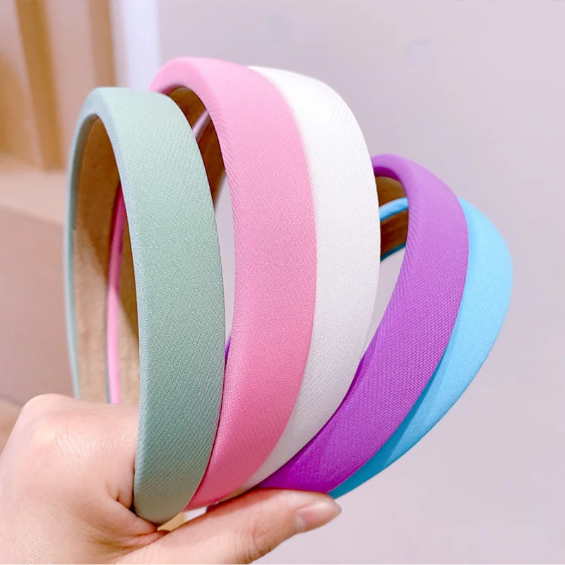 

New Fashion Solid Color Sponge Hairbands For Women Korean Elegant Hair Hoop Soft Bezel Headbands Girls Hair Accessories Headwear