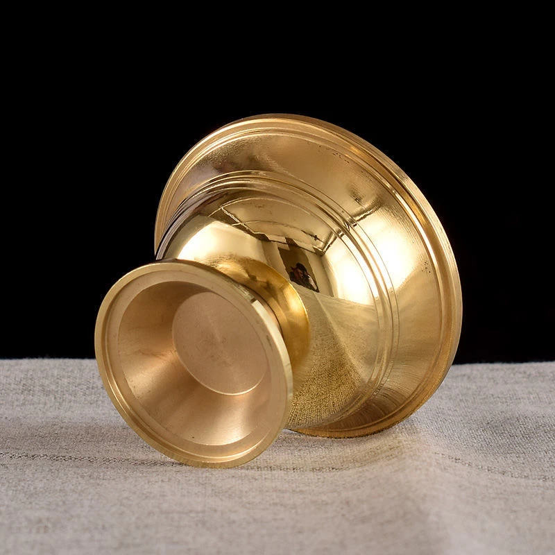 7 шт. латунная танкровая чаша бокал с благоприятным блеском тибетская 5 см