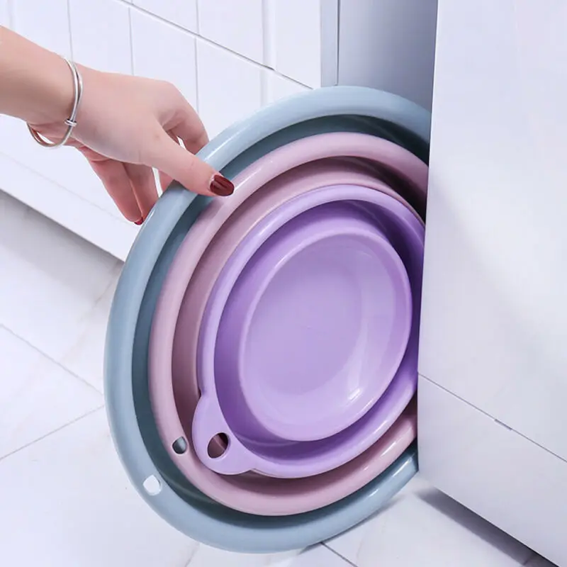 Faroot Potable Collapsible Wash Basin Folding Camping Caravan Space Saver Up Bowl Washtub Kitchen Bathroom Tool Basins | Дом и сад