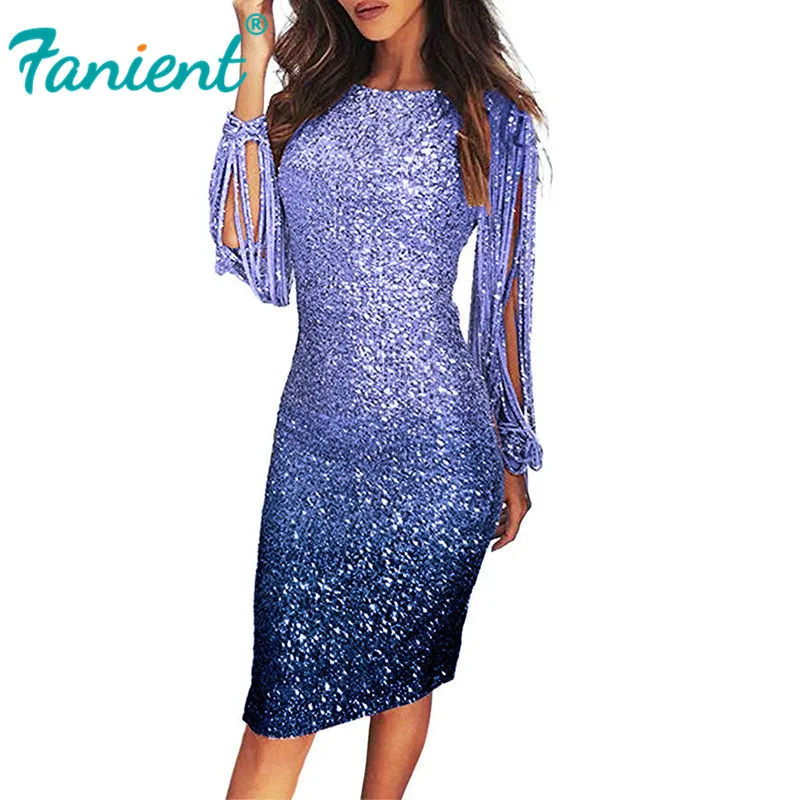 2020 вечернее платье с блестками женское сексуальное облегающее V-образным вырезом