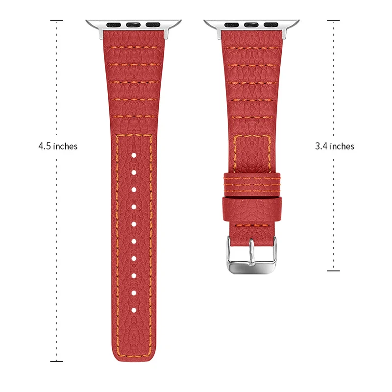 Ремешок для Apple Watch Band 42 мм 38 кожаный браслет apple watch SE Series 6 44 40 мм|Ремешки часов| |