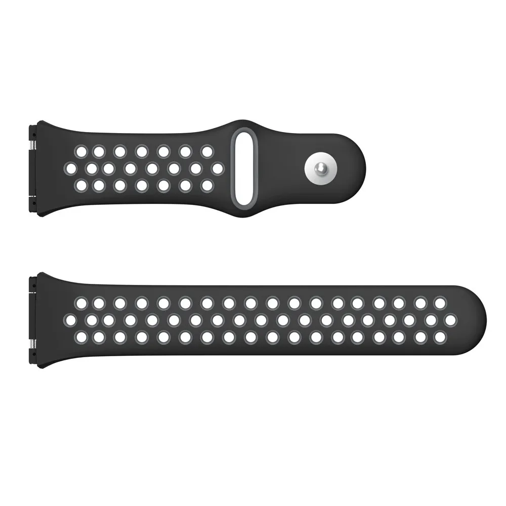 Apple Watch Band модный двухцветный спортивный силиконовый браслет ремешок для Fitbit Ionic длина ремешка 225 мм ремень для часов - Цвет ремешка: E