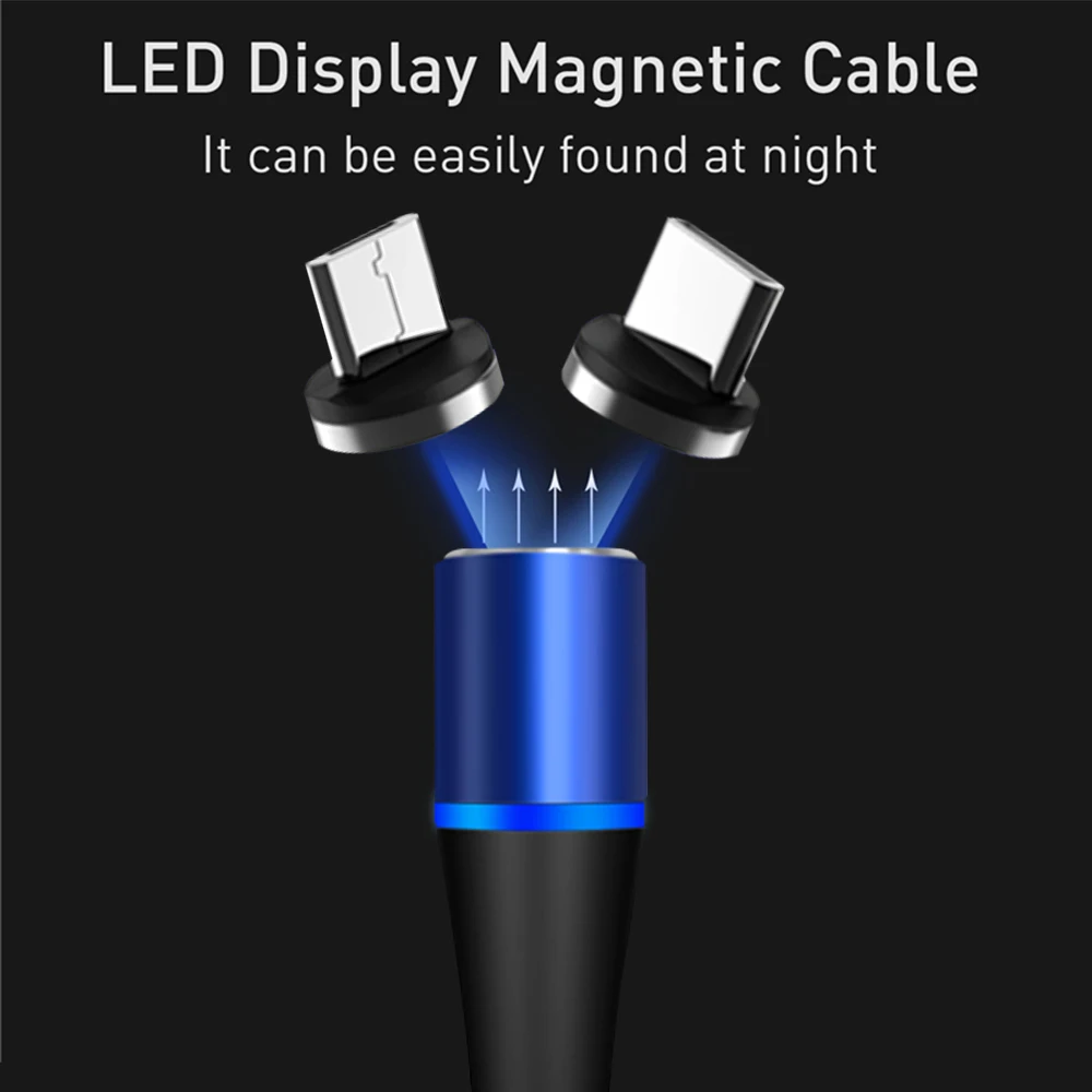 Магнитный usb-кабель для быстрой зарядки USB type C кабель магнитное зарядное устройство Micro usb кабель для телефона USB шнур поддержка передачи данных