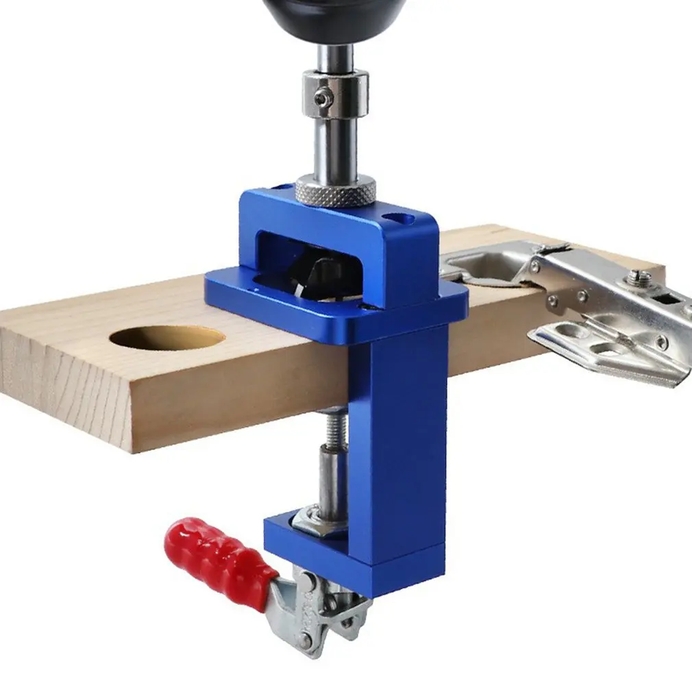 

Woodworking Hole Drilling Guide Locator 35mm Hinge Drilling Jig With Fixture Template Cabinets Door Furniture Hole Opener