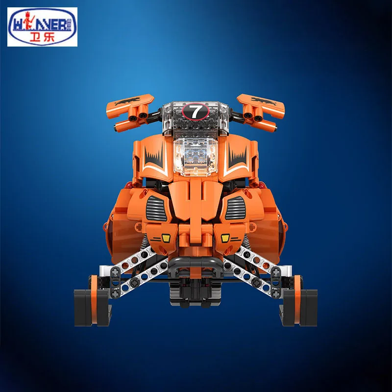961 Pcs Building Blocks Technic Pedal Motorcycle Snow Motorbike 1:8 Model Block DIY Brick Toys Boy Gifts |