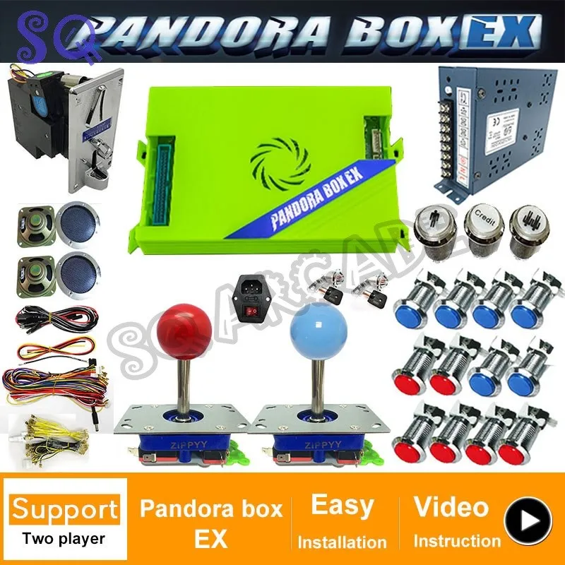 

2021 Pandora Box EX аркадная 3300 в 1 Набор для творчества FHD 1080p VGA выход Crt светодиодсветодиодный кнопки аркадная палочка динамик мощность приемник мо...