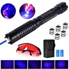Уличные инструменты, мощная синяя лазерсветильник указка B009, тактическая обучающая ручка, фонасветильник с 5 узорами для охоты, пешего туризма