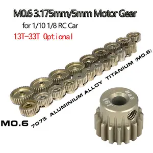 2 шт., металлические шестерни двигателя для радиоуправляемых моделей M0.6 3,175 мм 13T 14T 15T 16T 17T 18T 19T 20T 21T 22T 23T 24T 25T-33T 18 110 автомобиль