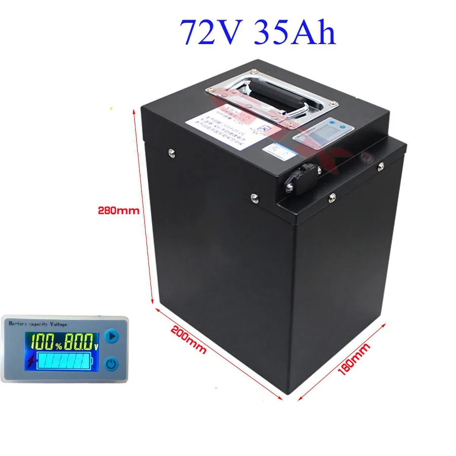 GTK глубокий цикл 72 в 15ah 20ah 30ah 35ah 40ah 50ah 60ah Lifepo4 батарея bms 24S для мотоцикла ebike скутер+ 5A зарядное устройство