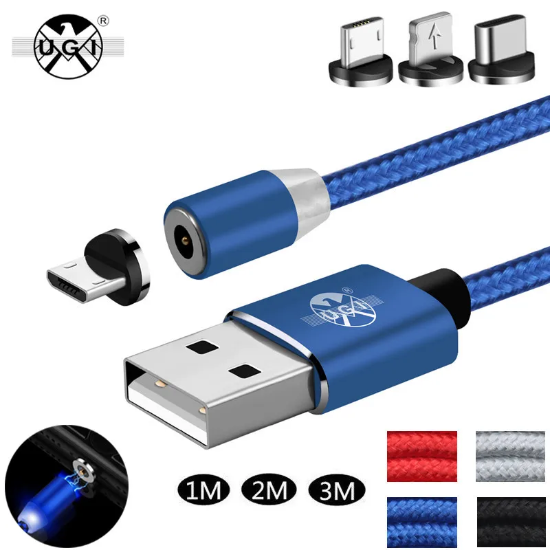 Магнитный кабель для быстрой зарядки на 360 ° IOS Micro usb type C USB iPhone X 6S 7 8 Plus samsung S10 S9 |