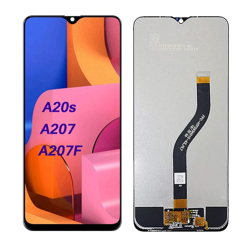 

ЖК-дисплей с дигитайзером в сборе для Samsung Galaxy A20s, A207, A207F, A2070, замена строго проверена, без битых пикселей