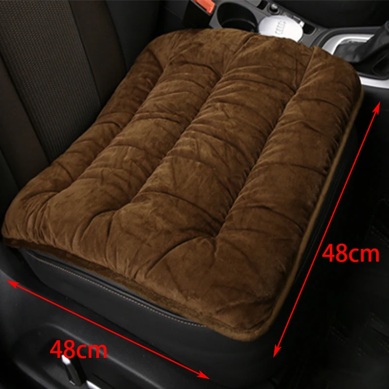 Зимний плюшевый теплый чехол для автомобильного сиденья объемный дизайн