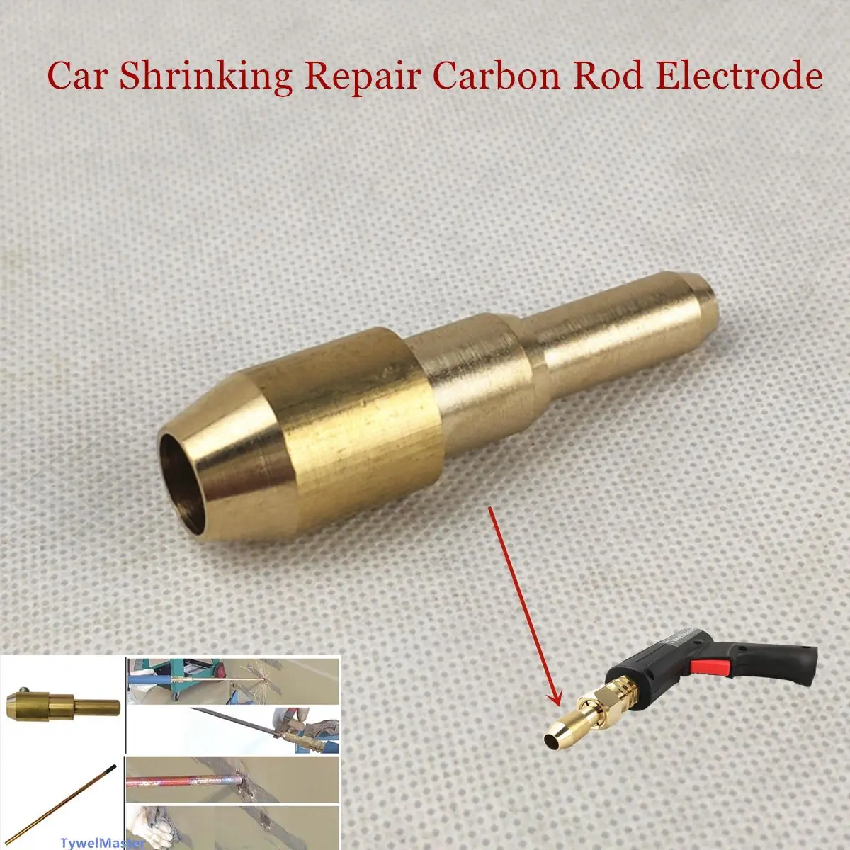 Car Sheet Metal Repair Carbon Rod Heating Shrinking Connector Stud Welder Dent Pulling Electrode | Инструменты
