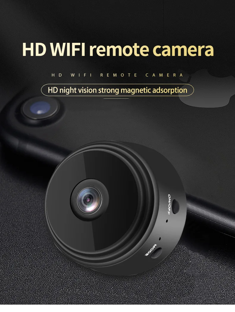 

A9 Security Camera High-definition Light Night Vision 1080P for Home Surveillance s with Wifi IP