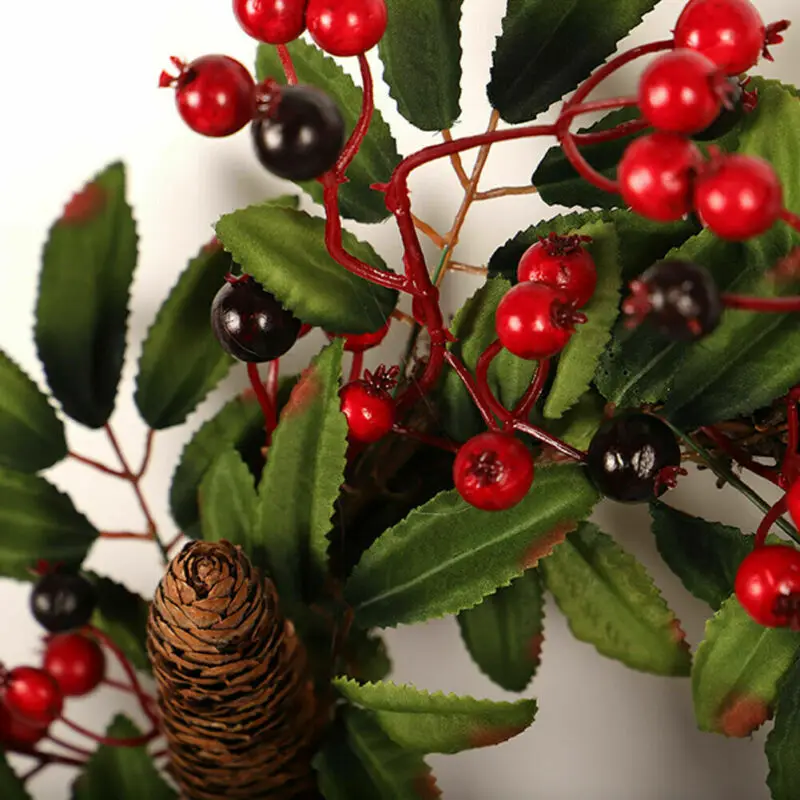 Рождественские гирлянды украшения вечерние венки для дома рождественские