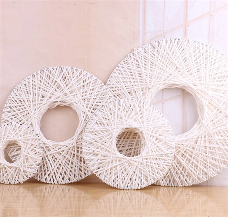 Свадебный реквизит в виде диска НЛО ротанговая веревка сделай сам внутренняя