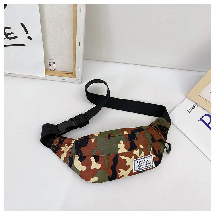 Женская многофункциональная нагрудная сумка с камуфляжным принтом