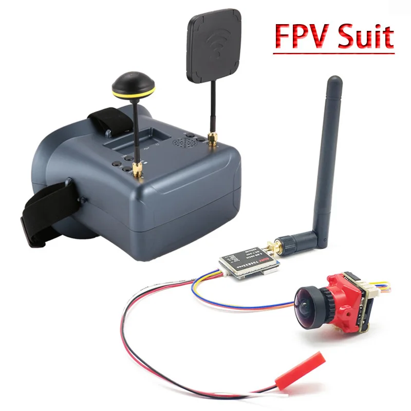 Очки Googles VR 5 8G FPV очки высокого качества 40CH с аккумулятором 2000mA 1/1.8 &quotStarlight HDR OSD