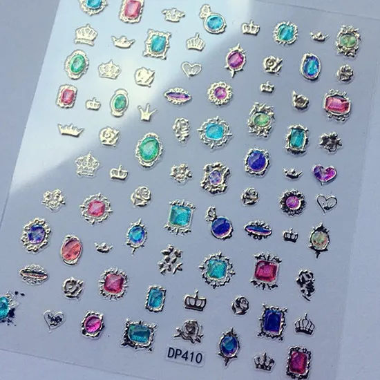 DP-410 Новейшая стикеры 3D на ногти Nail Art Переводные картинки серии DP Переводные картинки инструмент DIY Инструменты для украшения ногтей - Цвет: DP-410