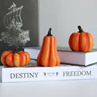 Светодиодный фонарь-призрак в виде тыквы для Хэллоуина, имитация тыквы, страшный светильник, реквизит для вечерние, украшения для дома