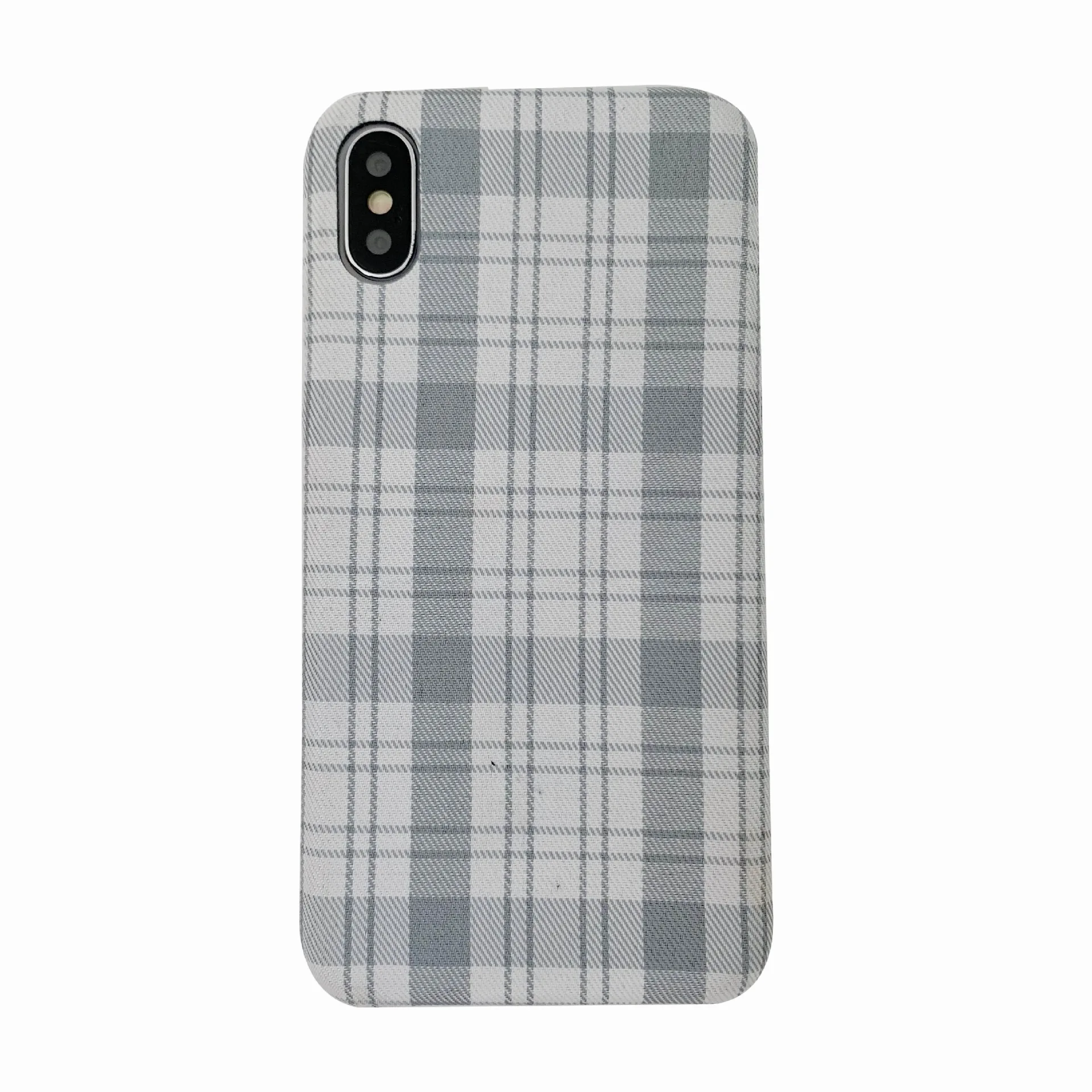 Простой белый сетчатый зимний чехол для телефона iPhone XR XS Max 6 6S 7 8 Plus X мягкая