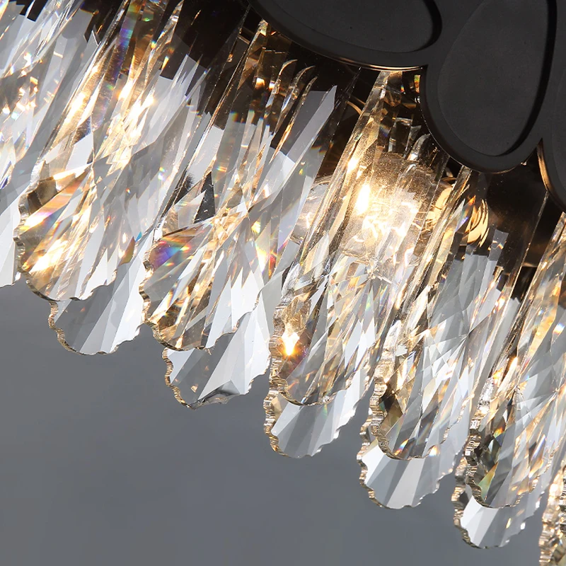 

modern chandelier living room luxury crystal chandelier round bedroom lighting dining room decoration lamp