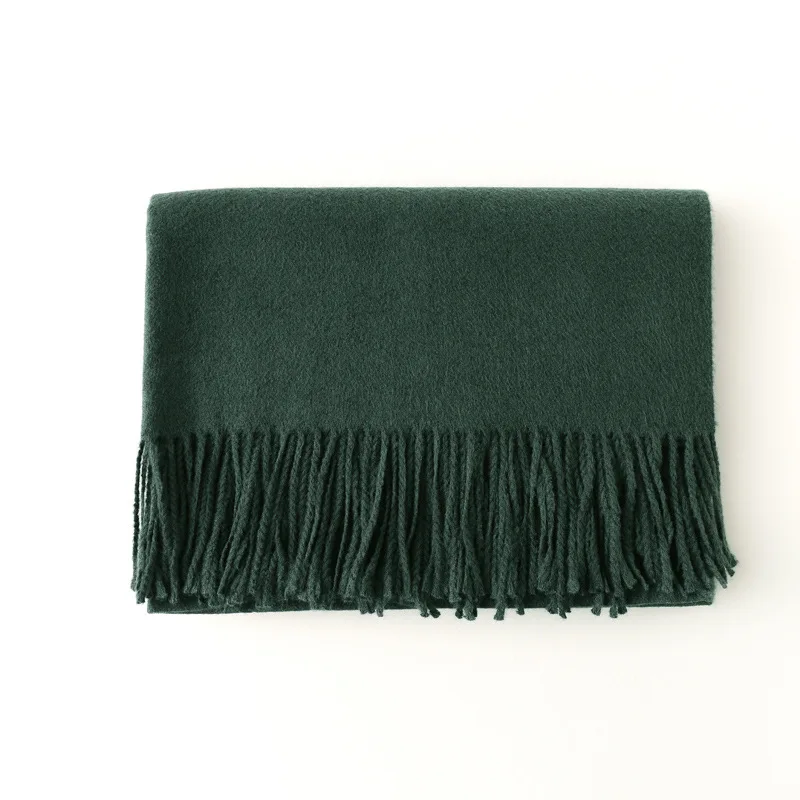 

200X68CM Autumn Winter Pure thicken Warm Cashmere scarfs for ladies oversize Good quality women scarf shawl longer neck scarf