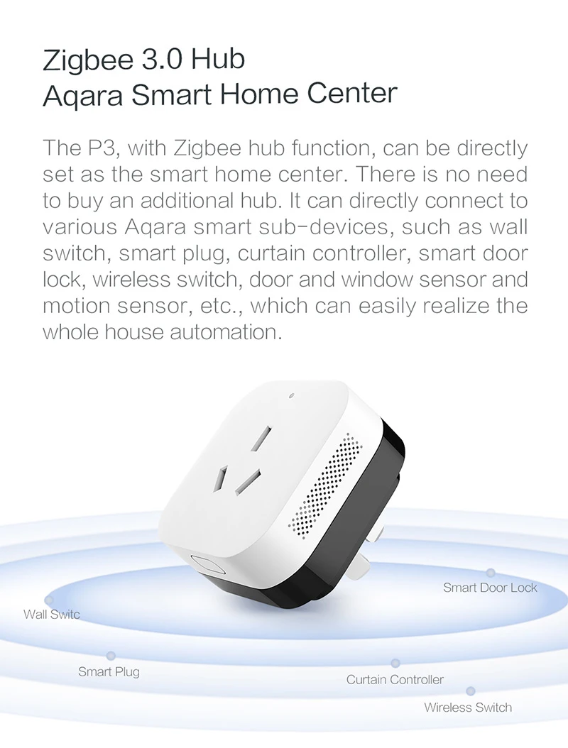 Aqara P3 устройство для кондиционирования воздуха ZigBee Wi-Fi с датчиком температуры и