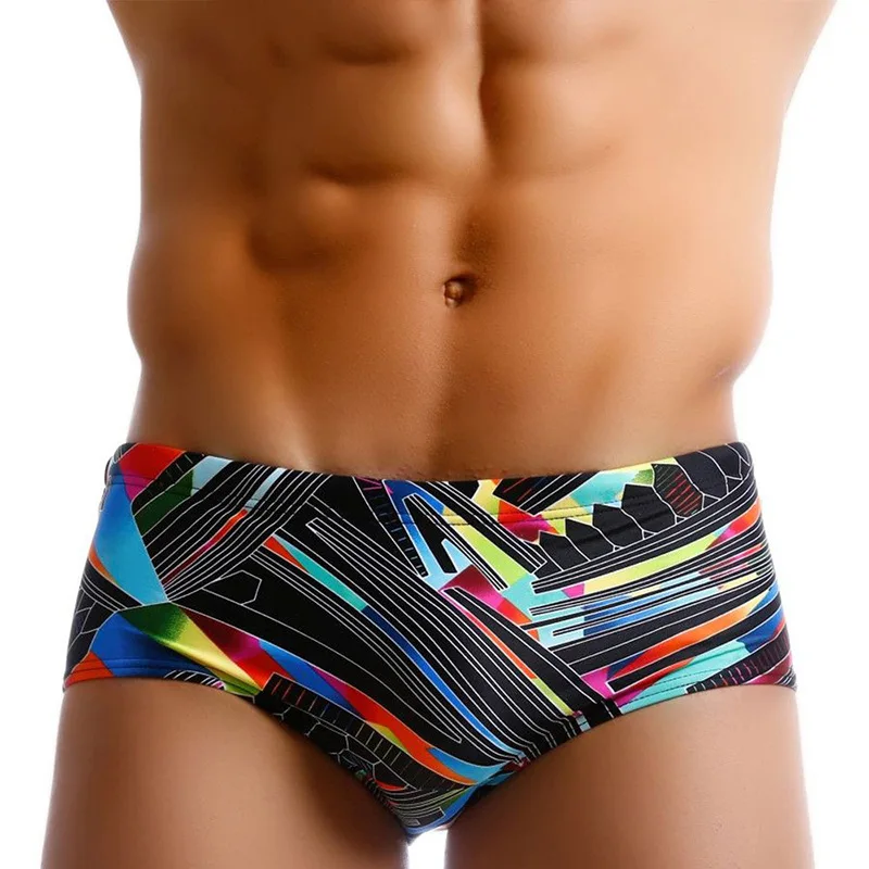 Men Swim Bikini Brief Traditional Cut Swimwear Board Surfing Trunks Shorts Boxer Swimsuits Gay Beach Underwear Bathing Suits