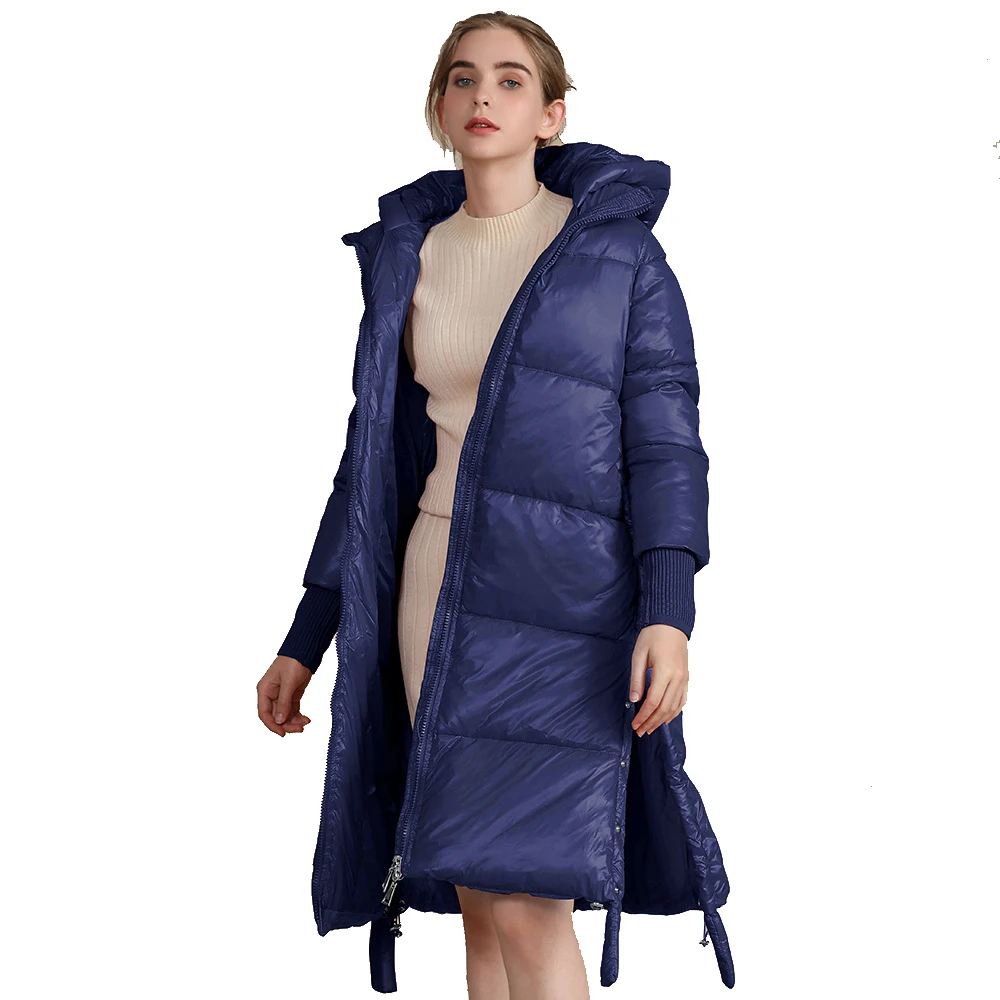 

New Hooded Winter Jacket Women Parka Warm Thick X-Long Down Cotton Coat Female Loose Oversize Hooded Women Winter Coat Outerwear
