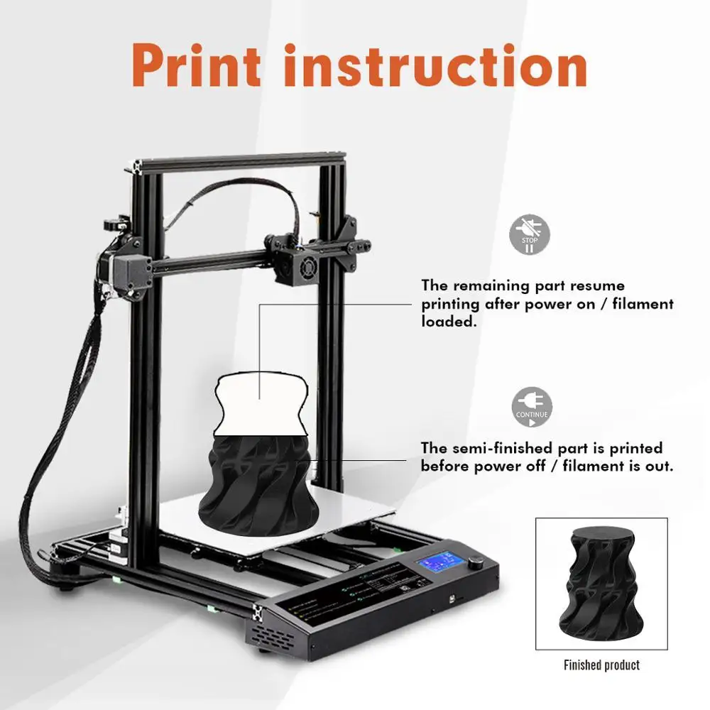 SUNLU 3D DIY принтер большой объем сборки и хорошая экономичная нить обнаружения авто