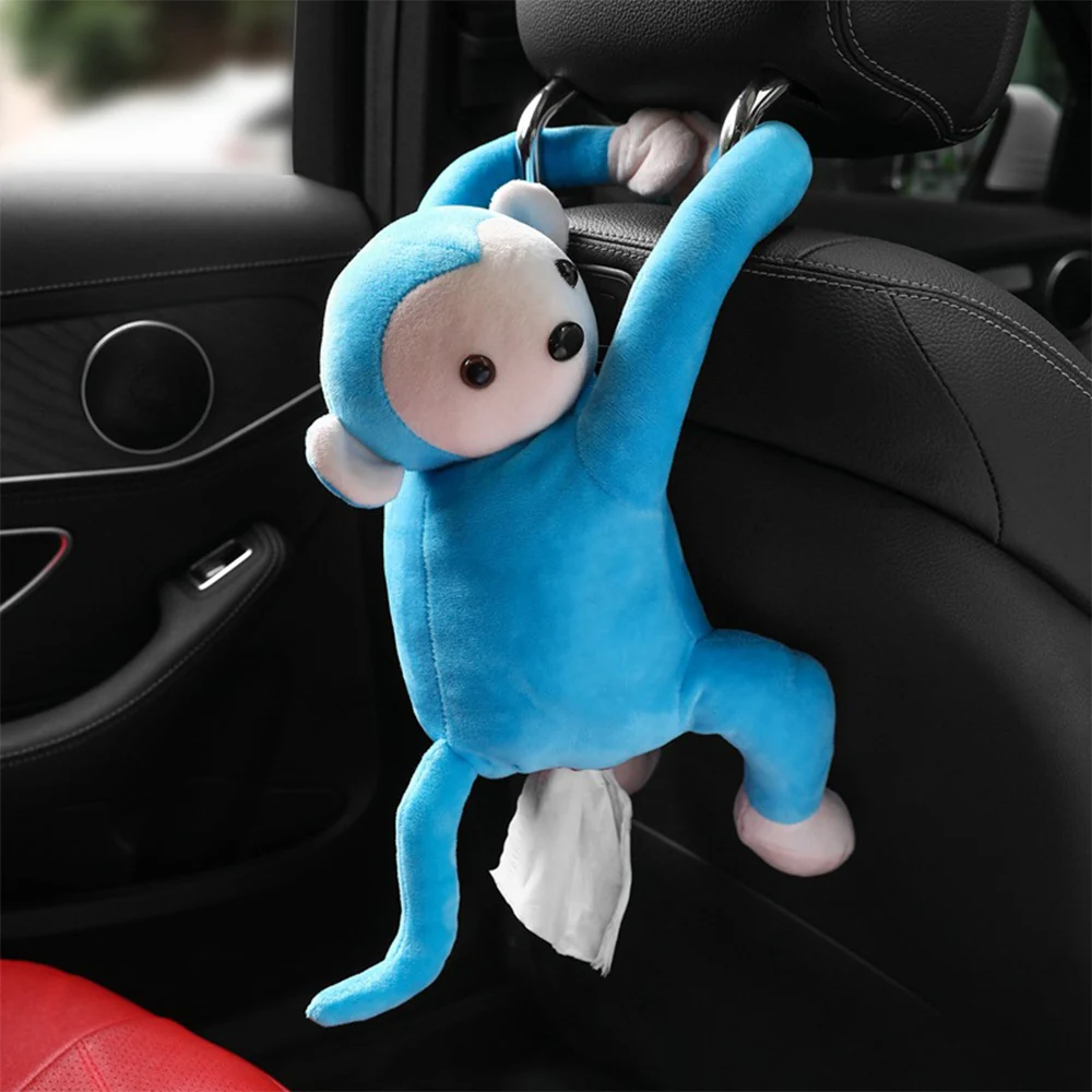 

Creative Cartoon Monkey Home Office Car Hanging Paper Napkin Tissue Box Cover Holder Portable Paper Box