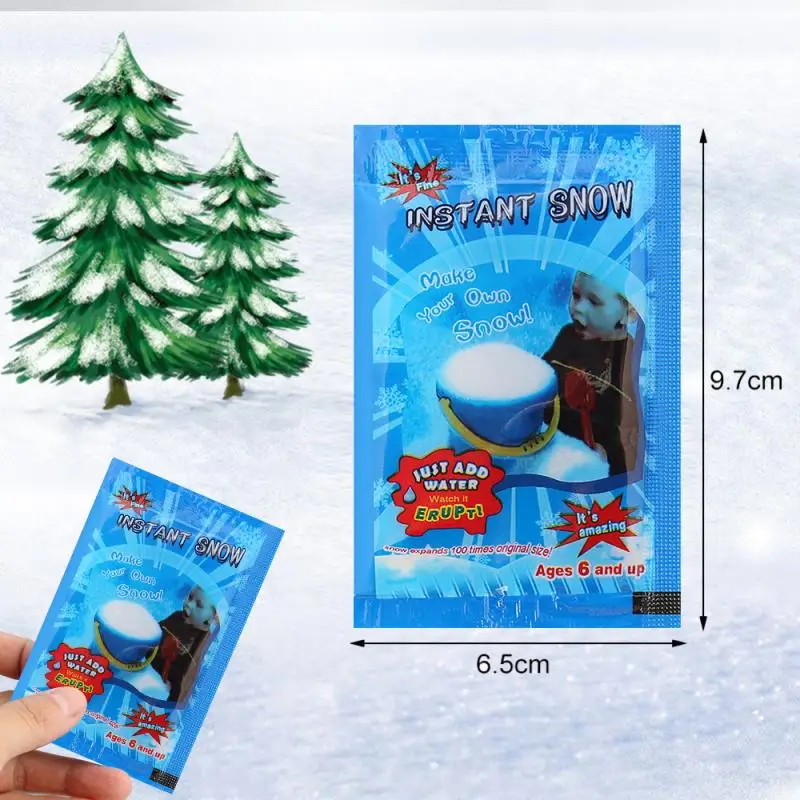 

Snowflakes Super Absorbant Artificial Powder Festival Party Instant Snow Fluffy Snow Fake Snow For Christmas Home Decoration