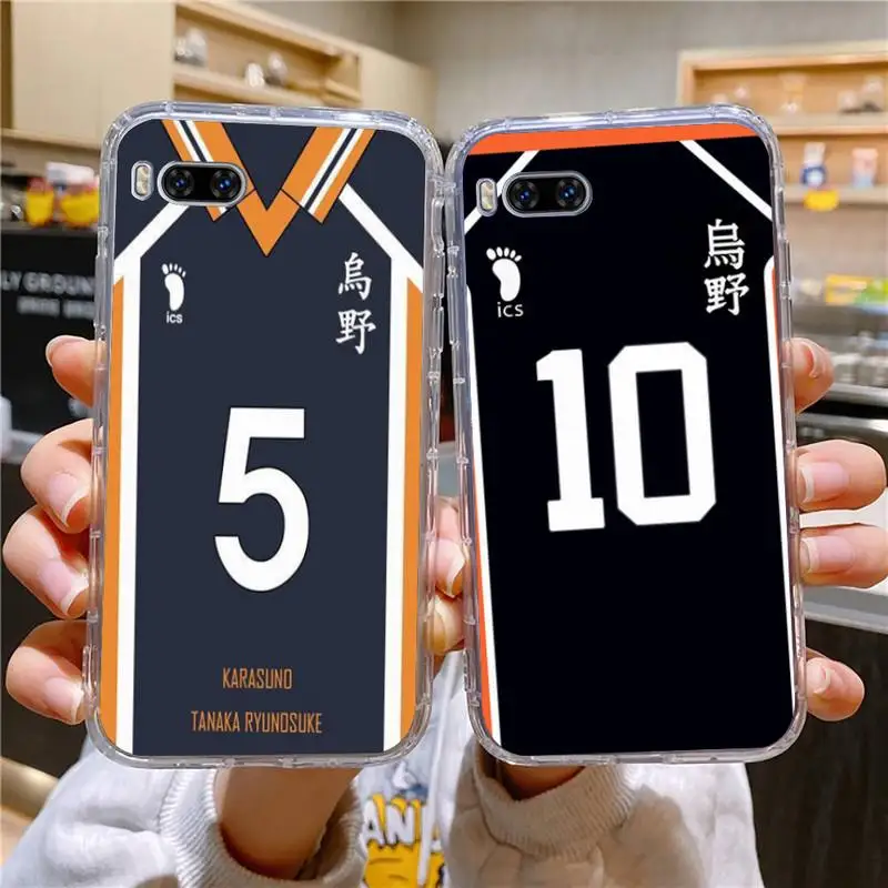 

Haikyuu!! Karasuno Jersey Phone Case For Huawei P Mate P10 P20 P30 P40 20 Smart Z Pro Lite 2019 Honor20i Transparent Phone Case