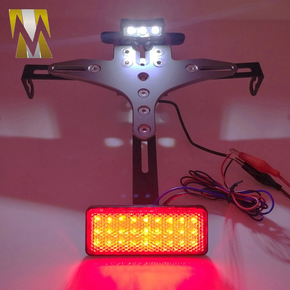 Регулируемый Кронштейн номерного знака держатель для Yamaha mt07 mt09 r1 r3 Suzuki Kawasaki z800 z 800