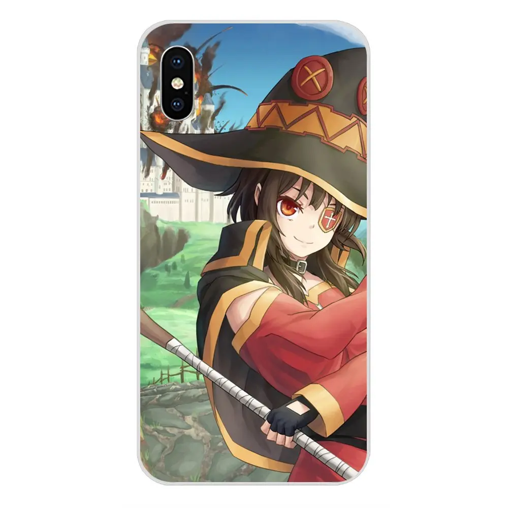 Роскошный Вертикальный чехол для телефона с рисунком из аниме девочек Megumin Konosuba