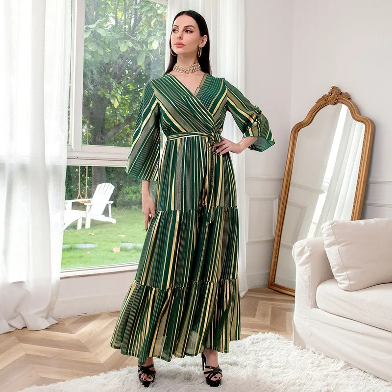 

Vestido Longo Abaya Dubai Arabic Muslim Long Dress For Women Robe Longue Femme Musulmane Kaftan Morocco Turkey Islam Clothing