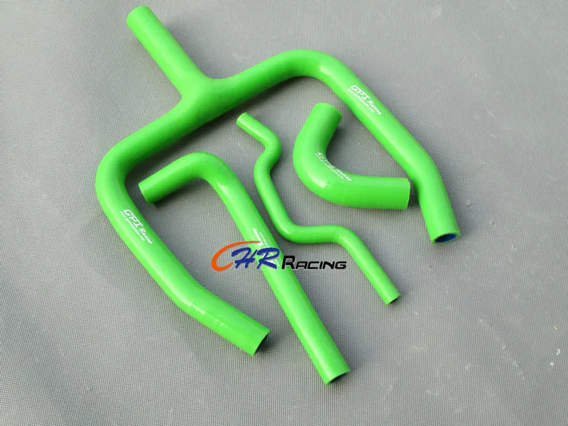 "Y" силиконовый шланг радиатора для KAWASAKI KXF250 KX250F KXF 250 2009- Зеленый