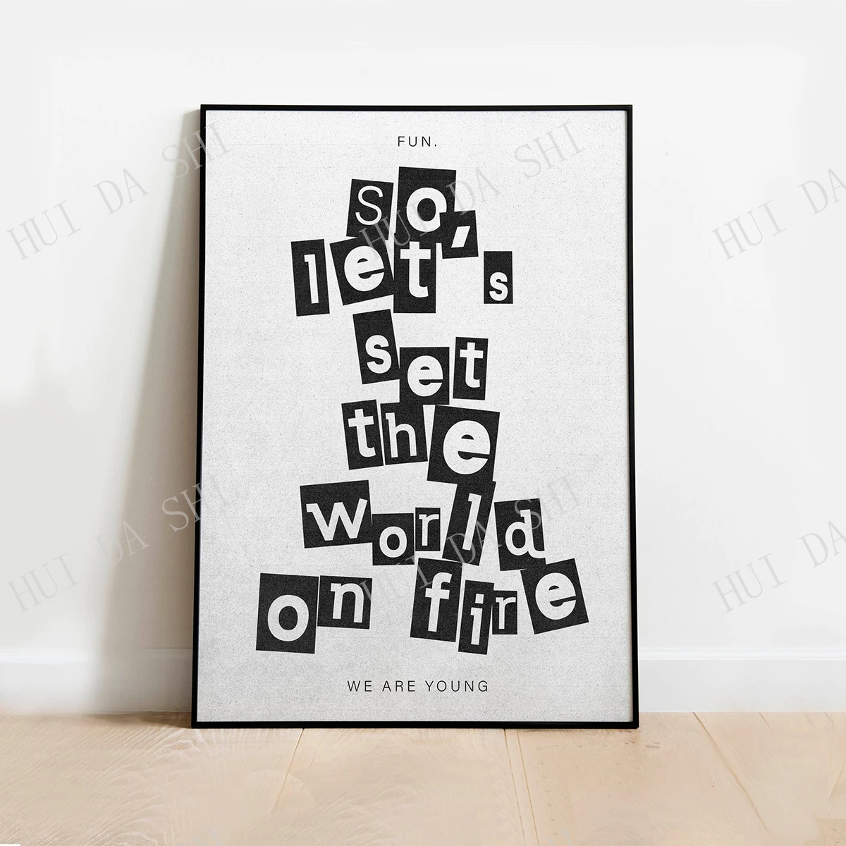 

We Are Young Indie UK Poster Vintage Girls Mens Home New season Aesthetic Art Premium Great Gift Idea Wall Print Design