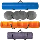 Универсальная металлическая Регулируемая настенная стойка, настенный держатель для хранения, полка для валика для йоги, коврика для йоги, коврика для упражнений, блоков для йоги,