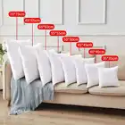 Декоративные подушки, однотонная подушка, внутренняя подушка для дома, спальни, белые принадлежности для сна