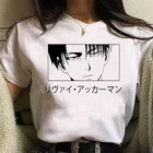 Лидер продаж 2022, футболка с изображением героев аниме seizval Op, футболка с изображением титанов, кавайные Топы Zomer, футболки с изображением титанов, Мужская футболка в стиле Харадзюку