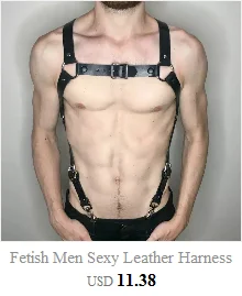 Fetish Men Gay Sexy Chest Harness Top Tanks PU Leather Adjustable Male Harness Sexy Leather Clothes for BDSM Bondage Men