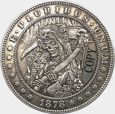 Hobo Nickel 1878-CC копия монеты доллара США Моргана 162 | Дом и сад